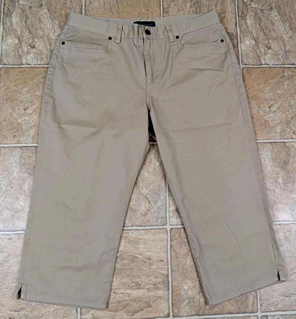 LRL Lauren Jeans Co Ralph Lauren sz 14 Classic Midcalf Pants high rise 3478